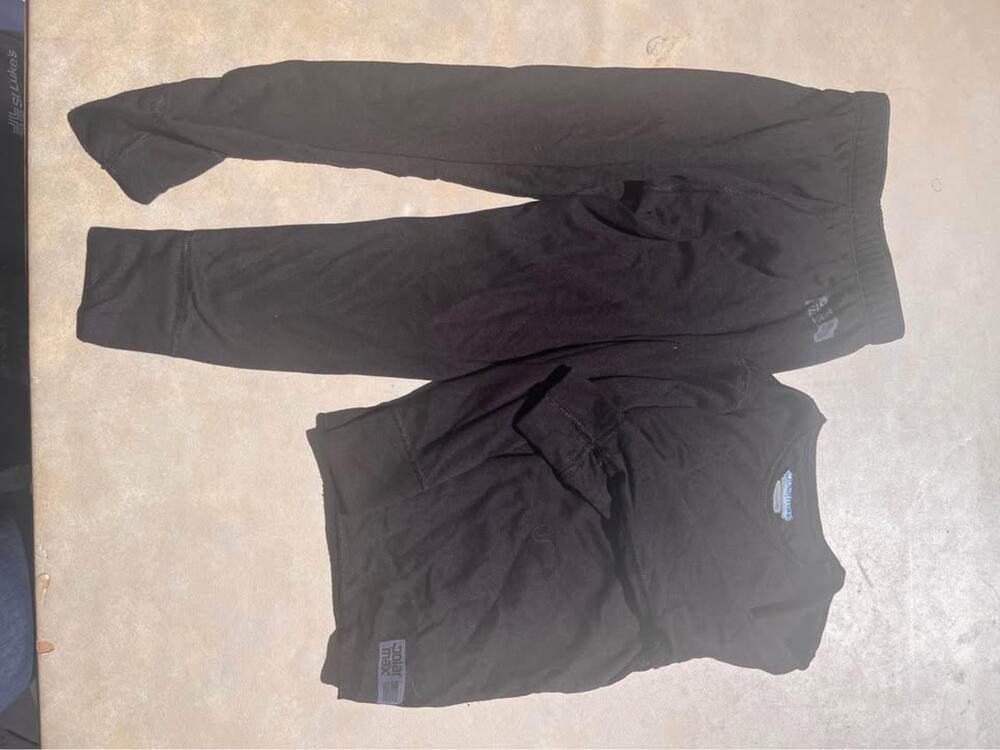 Columbia Kids Black Thermal Base Layer Long Underwear Set Size XS